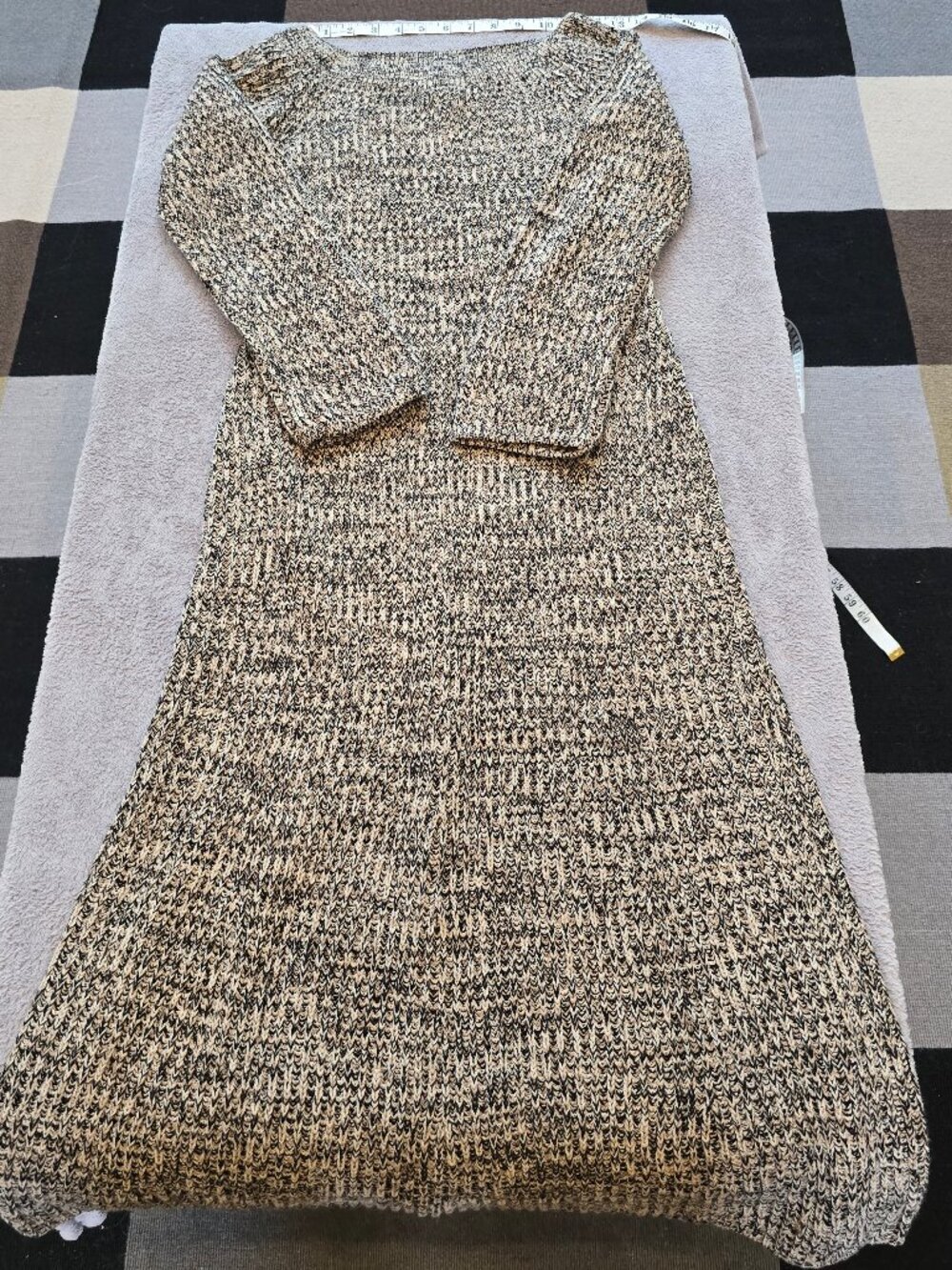 H&M maxi long sleeve cotton knit dress small